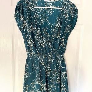 Beautiful kimchi blue emerald green wrap dress